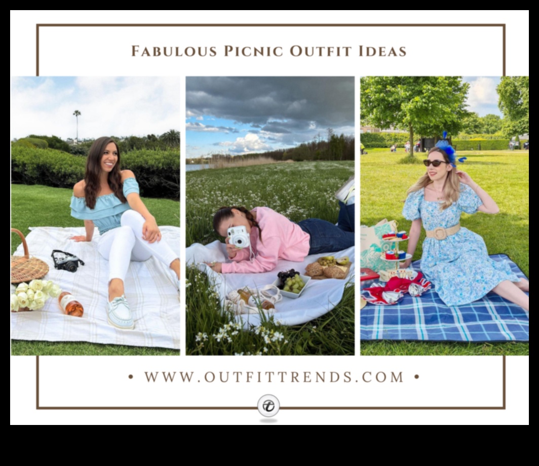 פיקניק אלגנטיות: תלבושות קיץ רגועות עבור שיק בחוץ